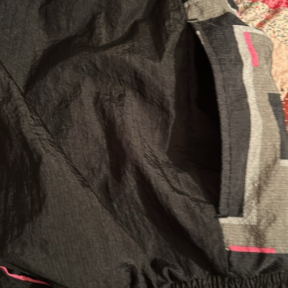 Nike vintage grey tag jacket black pink wind breaker coat 90’s, Large - Picture 5 of 7